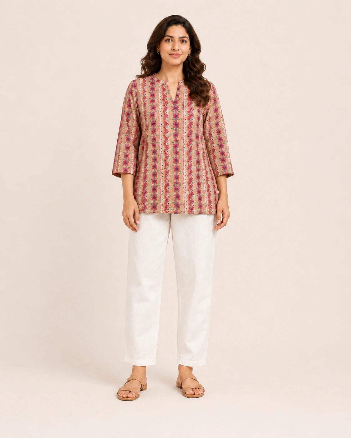 Blush Lotus Short Kurti
