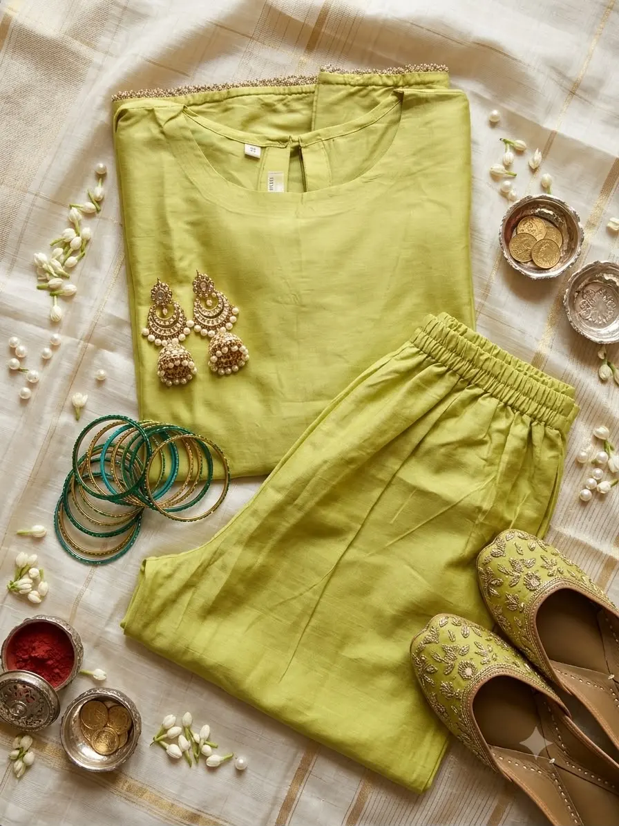 Sitara Green Kurta Set