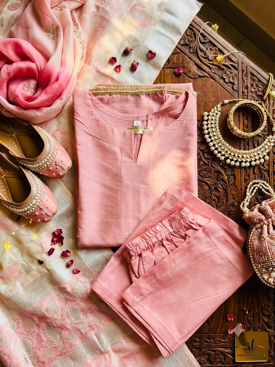 Blush Pink Kurta Set