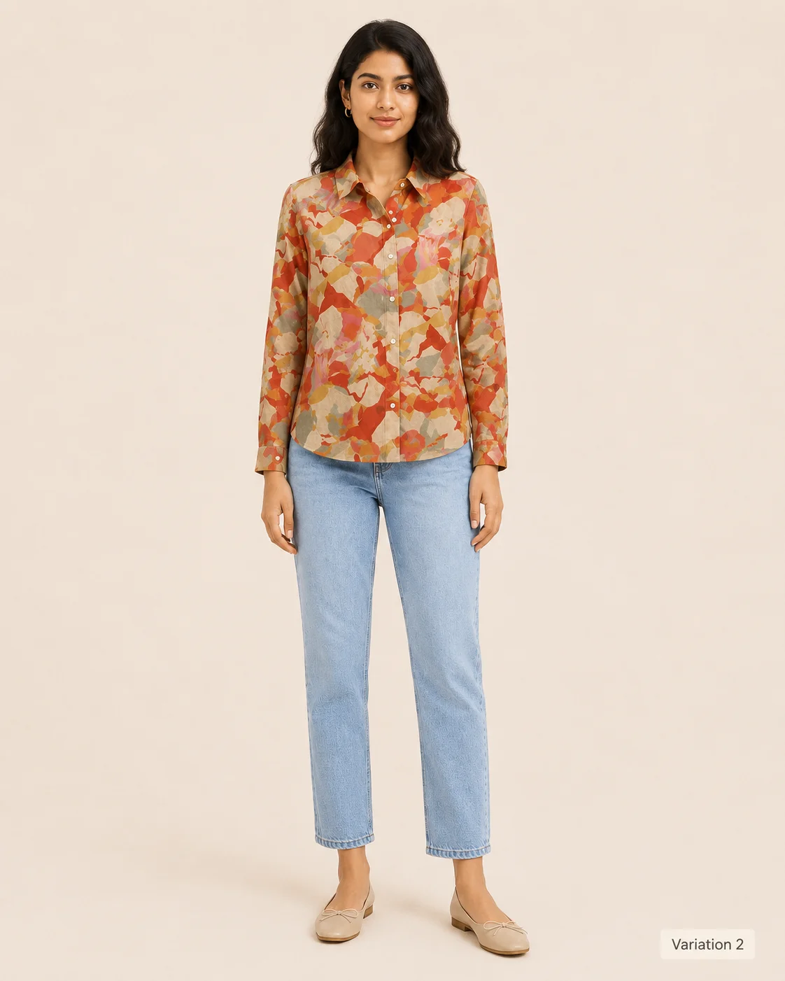 Abstract Cotton Shirt