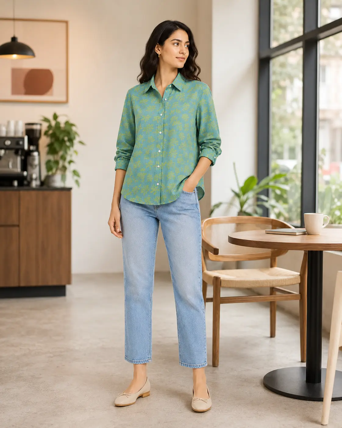 Teal Meadow Shirt